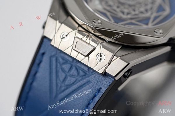 NEW! Swiss Grade Hublot Big Bang Sang Bleu Titanium Blue Watch HUB1213 4
