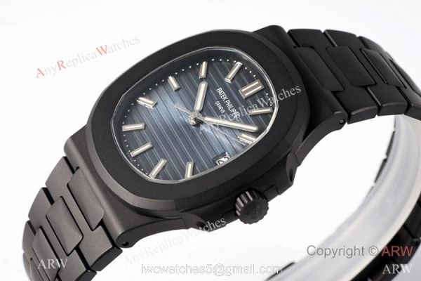 PPF Factory V4 1:1 Best Edition Patek Philippe Nautilus Copy Watch Blue Dial DCL Case 4