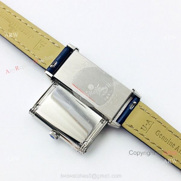 2020 Swiss Grade Jaeger-LeCoultre Reverso Duetto Watch Blue Diamond 4