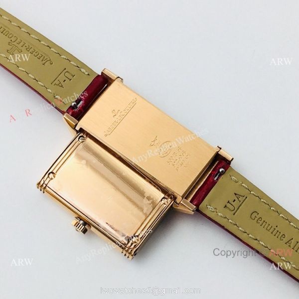 Swiss Copy Jaeger-LeCoultre Reverso One Duetto Rose Gold Diamond Watch Lady 20mm 4