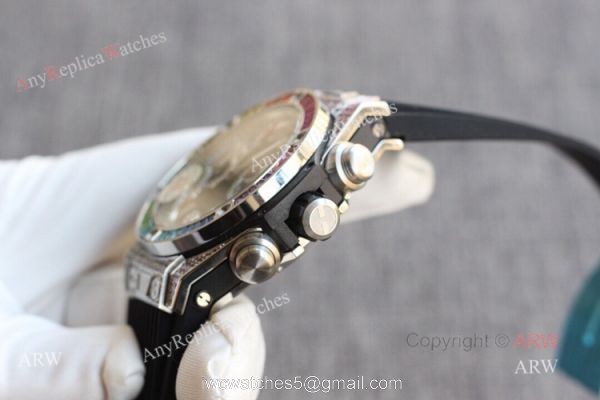 Best Hublot Big Bang Unico Rainbow King Watch Hublot Big Bang Diamond Watch Swiss Replica 4