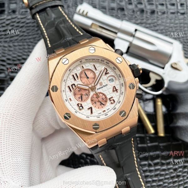 Audemars Piguet Royal Oak Offshore 26470 White Dial Best Replica Watches 4