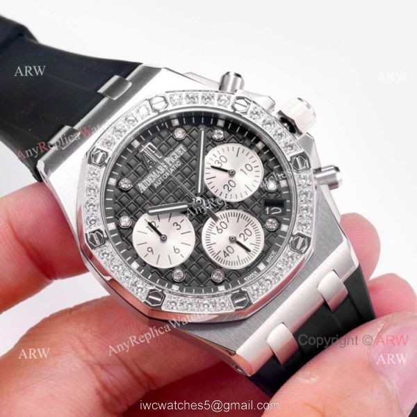 Audemars Piguet Royal Oak Offshore Watches Diamond Bezel Pink Dial 4