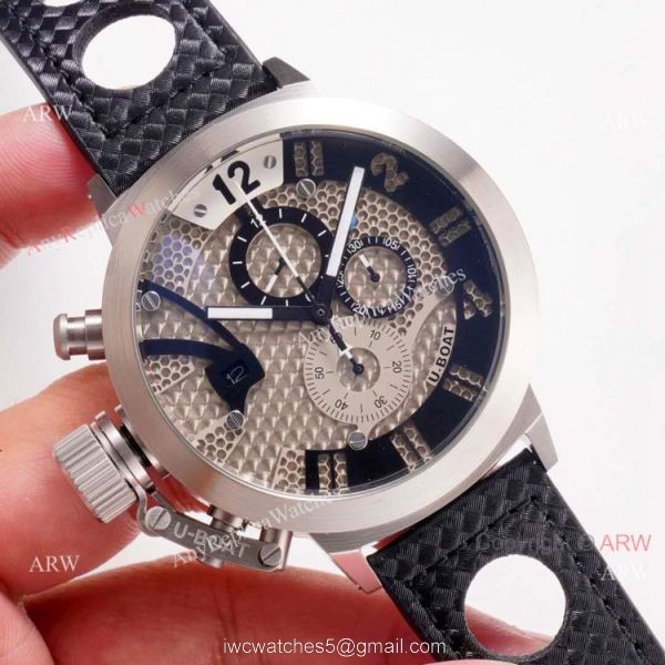 2020 NEW! U-Boat Classico U-8060 Replica Watches Stainelss Steel Chronograph 4