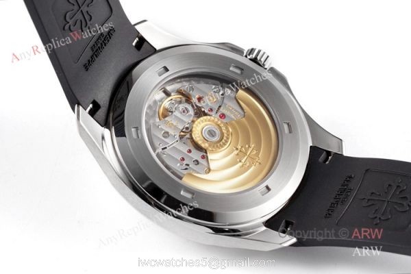 (ZF) Swiss 324 5167A Patek Philippe Aquanaut Grey Dial Black Rubber Band Automatic Watch Replica 4