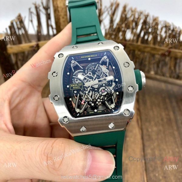 Best Quality Replica RM35-02 Rafael Nadal Mens Watches SS Orange Rubber 4
