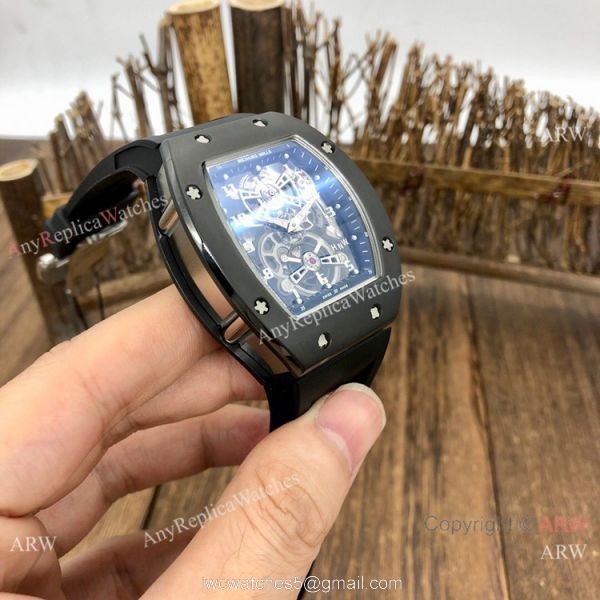 Swiss Quality Copy Richard Mille RM17-01 Black Ceramic Watches 4
