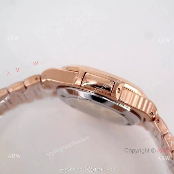 Copy Patek Philippe Skeleton Nautilus Watches Rose Gold 4