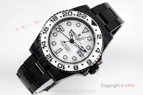 2020 NEW! AAA Replica Rolex GMT-Master II &8216;Oreo VR Swiss 3186 White Ceramic Watch 4