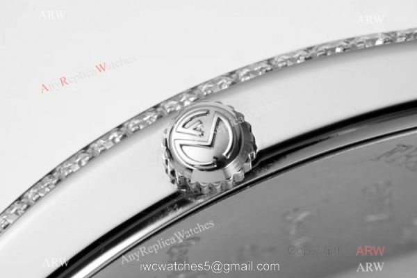 New! Swiss Replica Franck Muller Long Island Iced Out Watch Quartz Movement 4