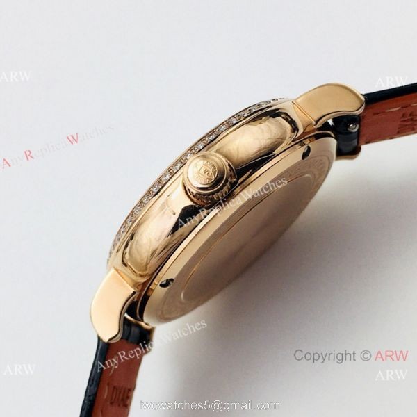Swiss Copy IWC Portofino Ladies Watch Rose Gold Diamond Bezel 4