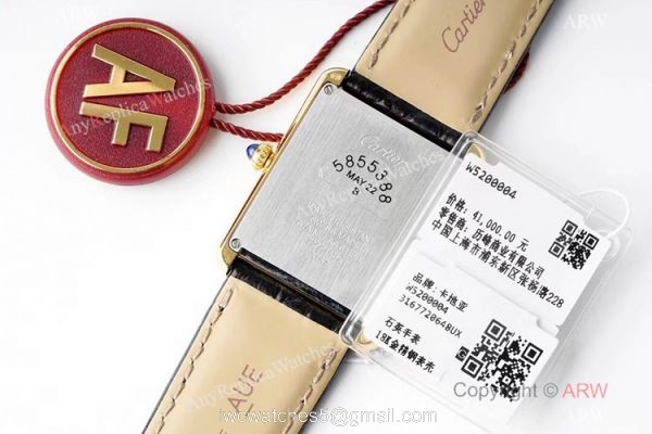 New! AF Factory Cartier Tank Solo Replica Watch Gold and Diamond 4