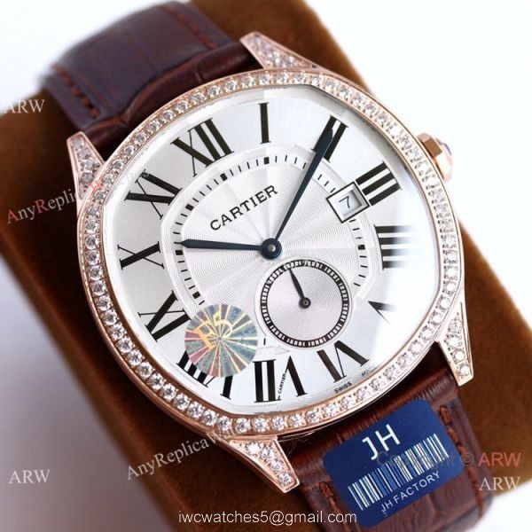 JH Factory Swiss Cartier Drive De Watches Rhodium Dial 4