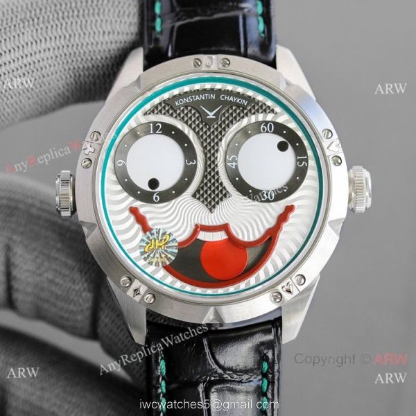 Swiss Copy Konstantin Chaykin Joker Dracula Watches Leather Strap 42mm 4