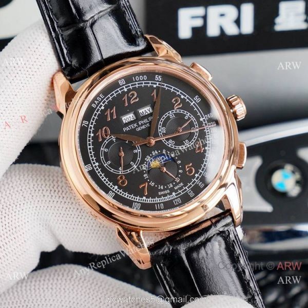Swiss Grade Copy Patek Philippe Geneve Base 1000 Watch Arabic Markers 41mm 4