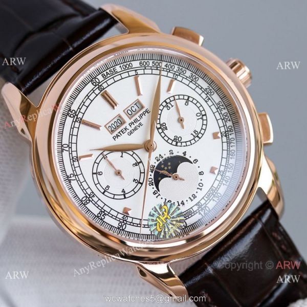 Swiss Clone Patek Philippe Grand Complications Perpetual Calendar Watch Rose Gold 4