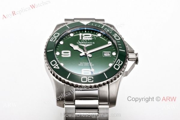 Swiss Grade 1A Longines Hydroconquest Green Ceramic Watch 41mm 4