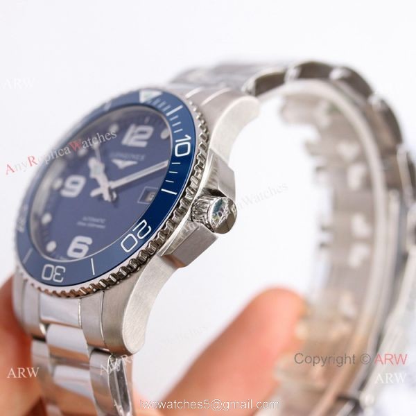 AAA Replica Longines Hydroconquest Watch Stainless Steel Blue Ceramic 41mm 4