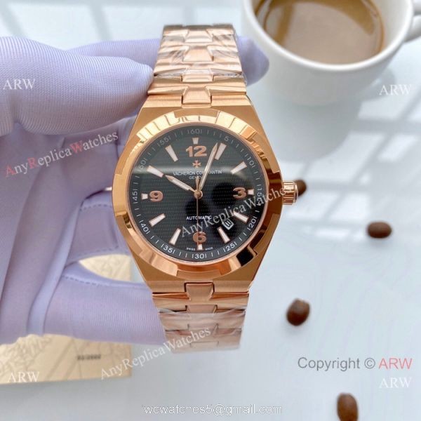 Copy Vacheron Constantin Geneve Overseas Watches SS White Face 4