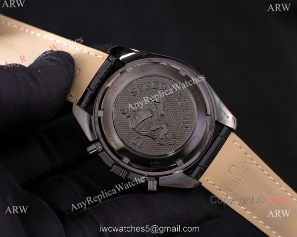 New Style Omega Speedmaster Chronograph Black Steel Watches 4