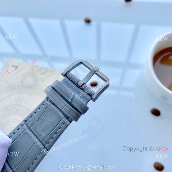 Replica IWC Aquatimer Black Leather Strap Watches 42mm 4