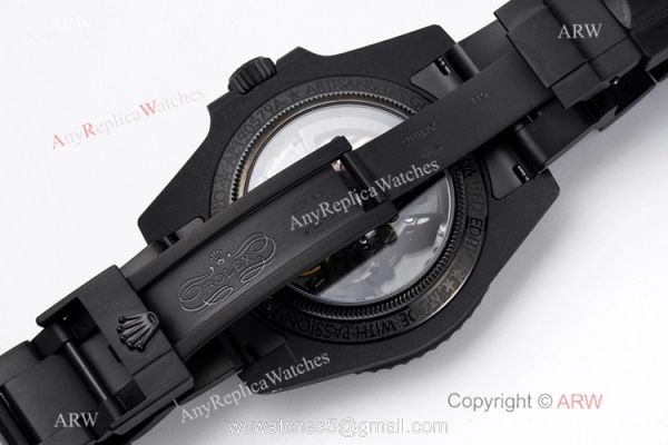 VR-Factory MAX 1-1 Best Edition Rolex Andrea Pirlo Skeleton Submariner Watch All Black 4