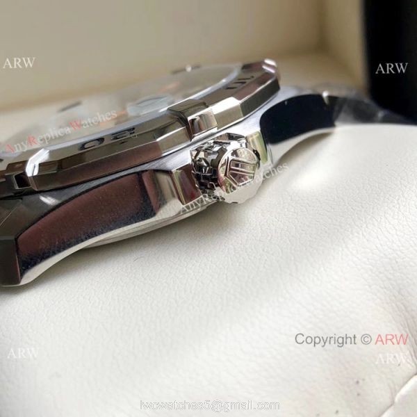 Swiss Clone TagHeuer Aquaracer Calibre 5 Watch White Dial Automatic 4