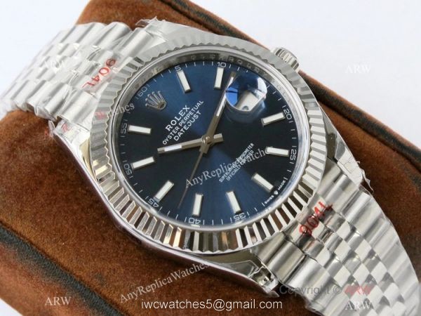 VR-Factory 1:1 Replica Rolex Datejust II 41mm Jubilee Watch Blue Dial 4
