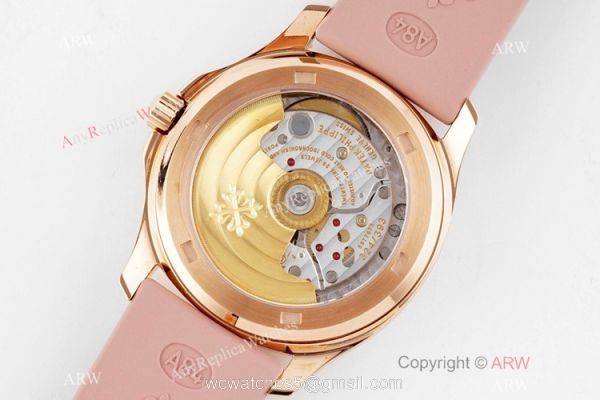 PPF Factory Patek Philippe Aquanaut Cal.324 Watch Copy Rose Gold and Pink 4