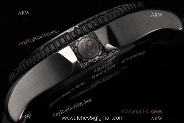 2020 New! Swiss Breitling Superocean Automatic Black Steel Watch Yellow Dial 4