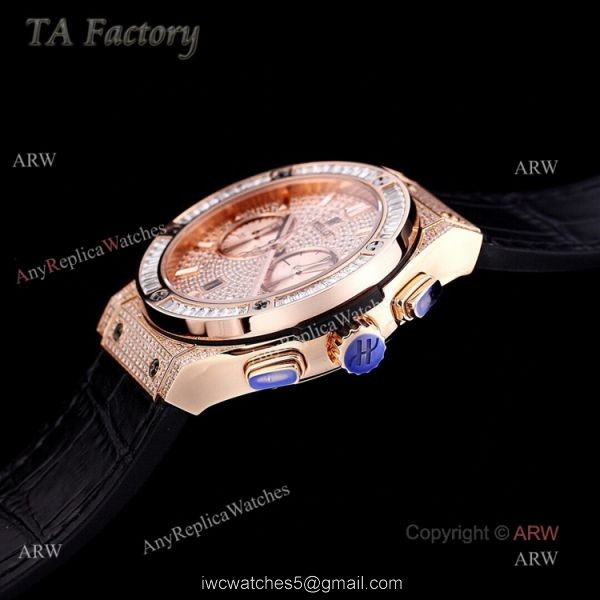 Copy Hublot Big Bang Diamond Watch Swiss Made Rose Gold Hublot Big Bang Chronograph Watch 45mm 4