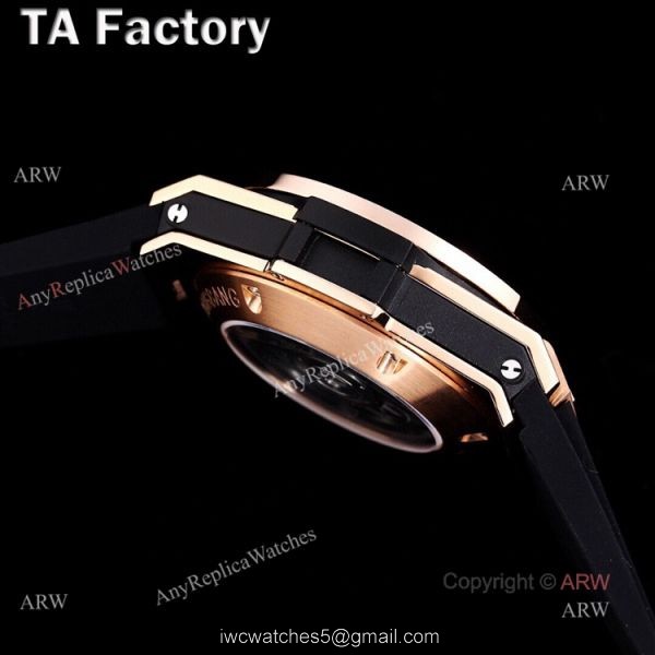 Hublot Diamond Watch Men Swiss Quality Replica Hublot Unico Big Bang Rose Gold Diamonds 4