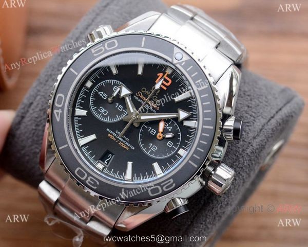 Best Copy Omega Planet Ocean 600m Chronograph Orange Bezel Watches 4
