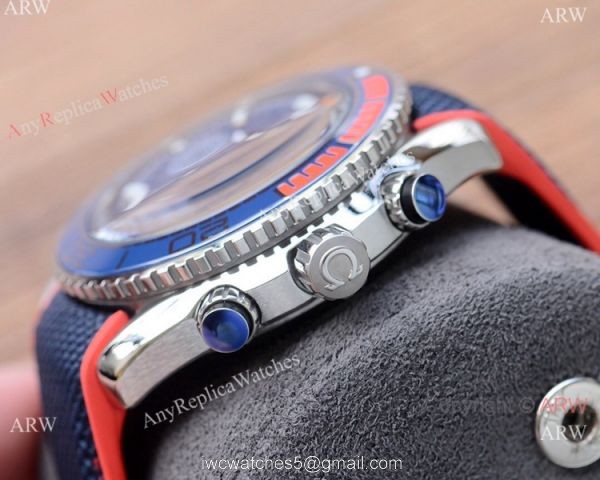 Best Copy Omega Planet Ocean 600m Chronograph Watches Gray Dial 4
