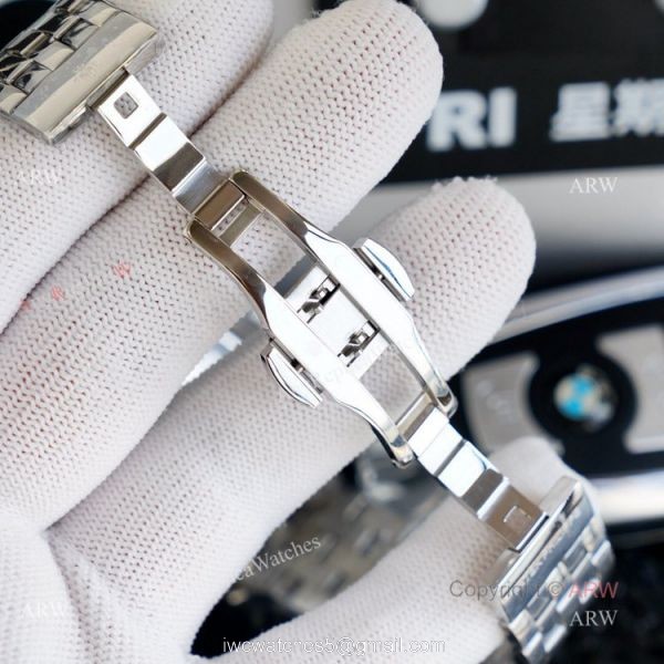 Top Replica Patek Philippe Iced Out Watch Swiss 9100 Movement 41mm 4
