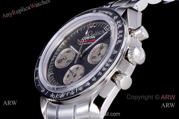 1-1 Best Replica OM Factory Omega Speedmaster Apollo 11 Watch Gray Sub-dials 4