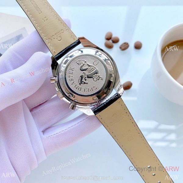 Buy Replica Omega Apollo 11 Chronnograph Watch Silver Case Blue Face 4