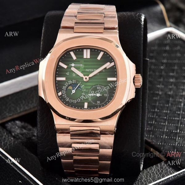Patek Philippe Power Reserve Clone Watches Gray Gradient Dial Rose Gold 40mm 4