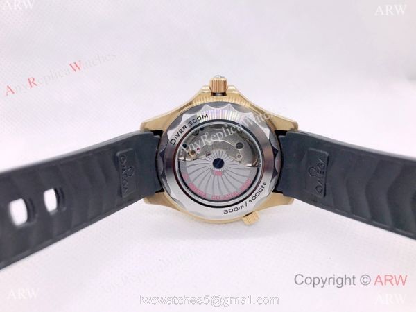 Copy Omega James Bond Limited Edition Seamaster 300m Watch Yellow Gold 42mm 4