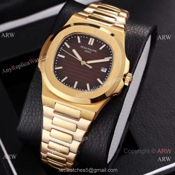 Knockoff Patek Philippe Nautilus All Gold Watches 40m 4