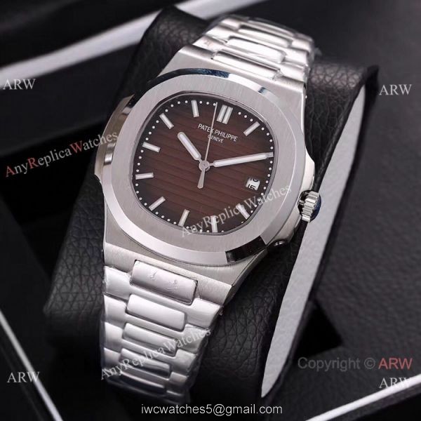 Knockoff Patek Philippe Nautilus 40mm Watches Blue Face Stainless Steel 4