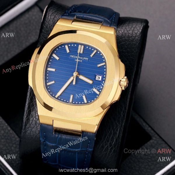 Best Copy Patek Philippe Nautilus 40mm Watches Gold and Black 4