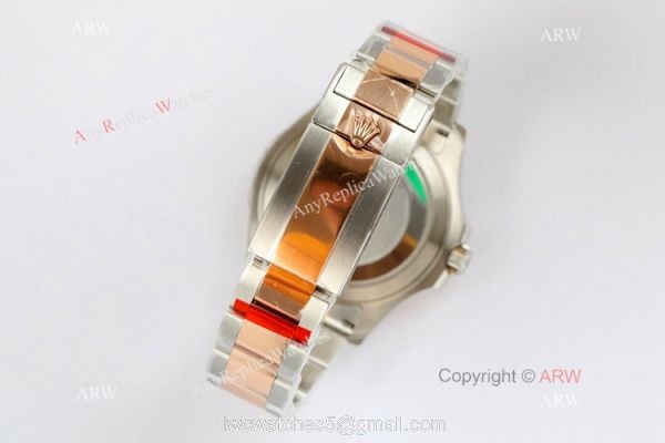 EW Factory Rolex Yacht Master Copy Watch 3235 Movement 904l Two Tone Rose Gold 4
