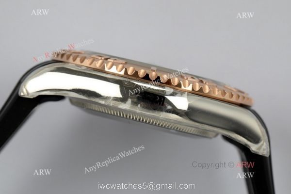 EW Factory 1-1 Replica Rolex Yacht-Master Watch Swiss 3235 Black Rubber Strap 4