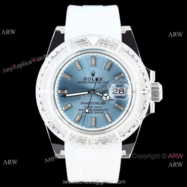 2021 NEW! Swiss AAA Replica Rolex Phantomlab Transparent Watches Sapphire Case 4