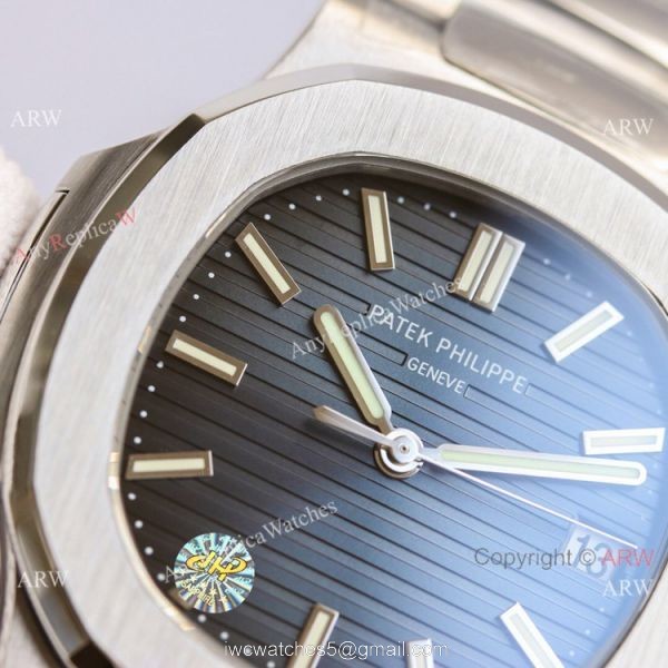 Swiss Grade Copy Patek Philippe Nautilus PPF Factory Cal324 Watch Blue Gradient Dial 4