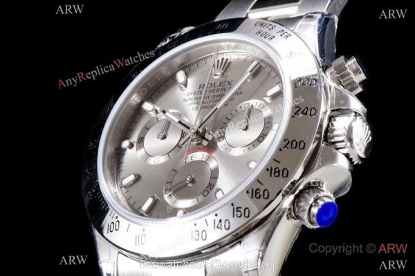 Best 1:1 Rolex Daytona JH Factory Swiss 4130 Chronograph Watch Copy Gray Face 4