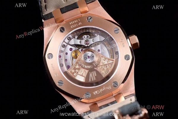 JF 1:1 Best Replica Audemars Piguet Iced Out Royal Oak 15400 Watch 3120 Movement 4