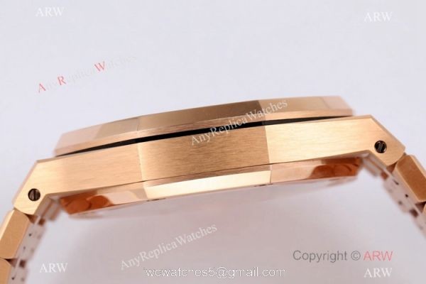 R8 Factory 1-1 Best Replica Audemars Piguet Royal Oak Swiss Tourbillon Watch Rose Gold 4