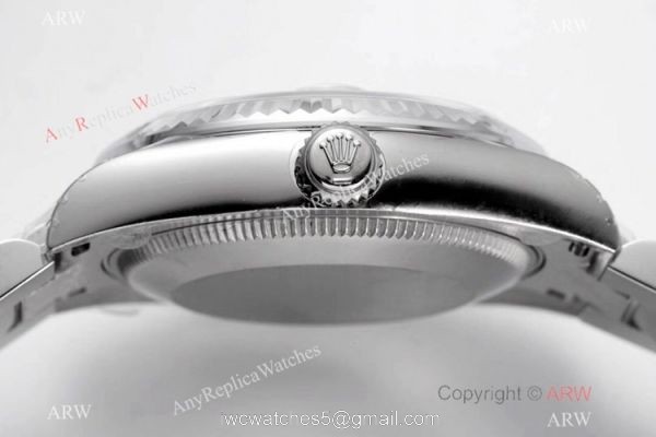 Swiss Clone Rolex Datejust Presidential 31mm Watch Stainless Steel Black Face 4